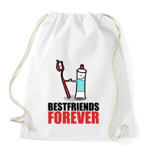 PRINTFASHION BFF - Sportzsák, Tornazsák - Fehér tornazsák