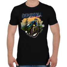 PRINTFASHION bicajos  - Férfi póló - Fekete férfi póló