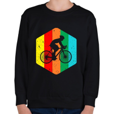 PRINTFASHION Bicajos logó - Gyerek pulóver - Fekete gyerek pulóver, kardigán