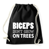 PRINTFASHION Bicepsz nem a fán terem - Sportzsák, Tornazsák - Fekete