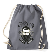 PRINTFASHION Bicepszbajusz - Sportzsák, Tornazsák - Grafitszürke tornazsák