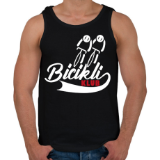 PRINTFASHION Bicikli Klub - Férfi atléta - Fekete