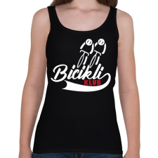 PRINTFASHION Bicikli Klub - Női atléta - Fekete női trikó