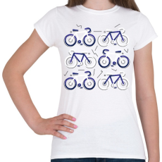 PRINTFASHION Biciklik - Női póló - Fehér