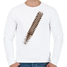 PRINTFASHION Biciklinyom - Férfi pulóver - Fehér férfi pulóver, kardigán