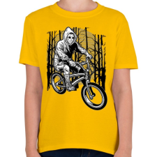 PRINTFASHION Biciklis gyilkos - Gyerek póló - Sárga gyerek póló