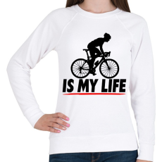 PRINTFASHION Biciklis póló - Női pulóver - Fehér