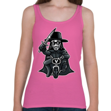 PRINTFASHION Biciklis Vendetta - Női atléta - Rózsaszín női trikó