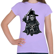 PRINTFASHION Biciklis Vendetta - Női póló - Viola