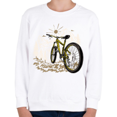 PRINTFASHION Biciklizés - Gyerek pulóver - Fehér