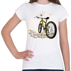 PRINTFASHION Biciklizés - Női póló - Fehér