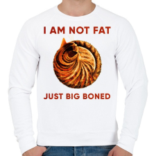 PRINTFASHION Big boned cat - Férfi pulóver - Fehér női pulóver, kardigán