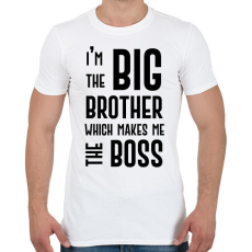 PRINTFASHION Big brother boss - Férfi póló - Fehér