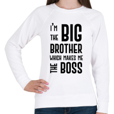 PRINTFASHION Big brother boss - Női pulóver - Fehér női pulóver, kardigán