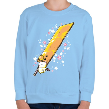 PRINTFASHION Big sword - Gyerek pulóver - Világoskék gyerek pulóver, kardigán