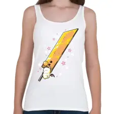 PRINTFASHION Big sword - Női atléta - Fehér női trikó