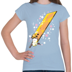 PRINTFASHION Big sword - Női póló - Világoskék
