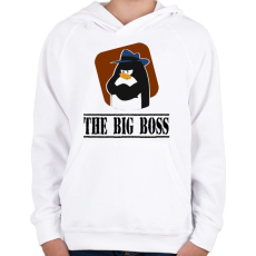 PRINTFASHION bigboss - Gyerek kapucnis pulóver - Fehér