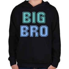 PRINTFASHION BIGBRO - Gyerek kapucnis pulóver - Fekete gyerek pulóver, kardigán