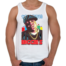 PRINTFASHION Biggie Smalls - Férfi atléta - Fehér női trikó