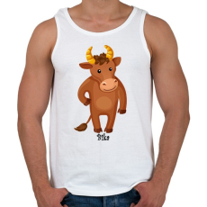 PRINTFASHION Bika - Férfi atléta - Fehér