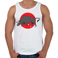 PRINTFASHION Bika - Férfi atléta - Fehér