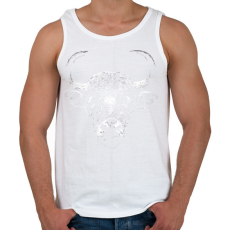 PRINTFASHION Bika - Férfi atléta - Fehér