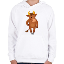 PRINTFASHION Bika - Gyerek kapucnis pulóver - Fehér gyerek pulóver, kardigán