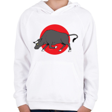 PRINTFASHION Bika - Gyerek kapucnis pulóver - Fehér gyerek pulóver, kardigán