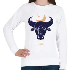 PRINTFASHION Bika minta - Női pulóver - Fehér női pulóver, kardigán