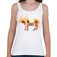 PRINTFASHION Bika - Női atléta - Fehér női trikó