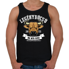 PRINTFASHION Bika voltam - papucs leszek! - Férfi atléta - Fekete