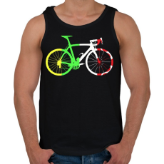 PRINTFASHION Bike - Férfi atléta - Fekete