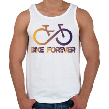 PRINTFASHION Bike forever - Férfi atléta - Fehér atléta, trikó