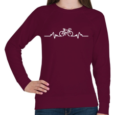 PRINTFASHION BIKE - Női pulóver - Bordó női pulóver, kardigán
