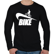 PRINTFASHION Biker - Férfi hosszú ujjú póló - Fekete