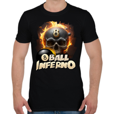 PRINTFASHION Biliárd fekete golyó - Férfi póló - Fekete