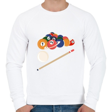 PRINTFASHION Billiárd az űrben - Férfi pulóver - Fehér női pulóver, kardigán