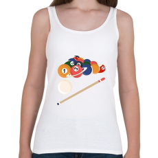 PRINTFASHION Billiárd az űrben - Női atléta - Fehér