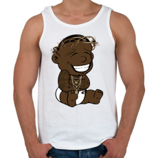 PRINTFASHION Billion dollar baby - Férfi atléta - Fehér