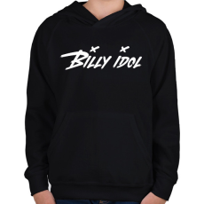 PRINTFASHION BILLY IDOL - Gyerek kapucnis pulóver - Fekete