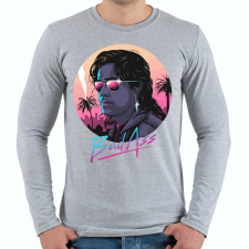 PRINTFASHION Billy Stranger Things - Férfi hosszú ujjú póló - Sport szürke férfi póló