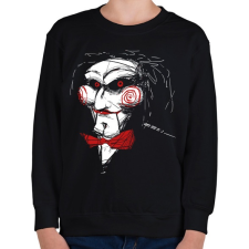 PRINTFASHION Billy the puppet - Gyerek pulóver - Fekete gyerek pulóver, kardigán