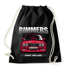 PRINTFASHION Bimmer BMW E30 - Sportzsák, Tornazsák - Fekete tornazsák