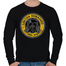 PRINTFASHION Biohazard maszk - Férfi pulóver - Fekete
