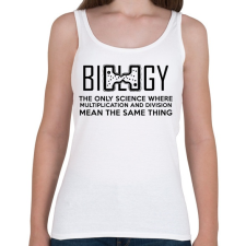 PRINTFASHION BIOLOGY - Női atléta - Fehér női trikó