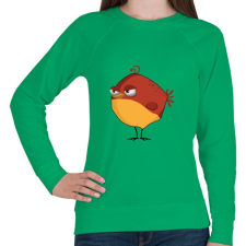 PRINTFASHION Bird - Női pulóver - Zöld női pulóver, kardigán