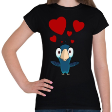 PRINTFASHION birdie - Női póló - Fekete