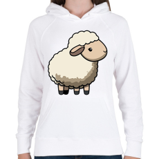 PRINTFASHION Birka - Női kapucnis pulóver - Fehér