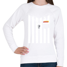PRINTFASHION Bíró jelmez - Női pulóver - Fehér
